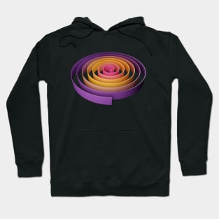 Spiral Shape Abstract Modern Art Hoodie